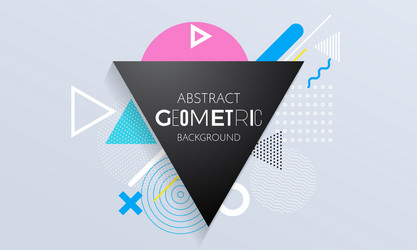 abstract geometric background triangle square vector image