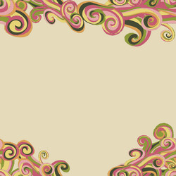border with abstract hand-drawn pattern vector image