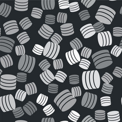 grey database icon isolated seamless pattern vector image