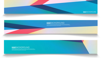 modern web banner background abstract template vector image
