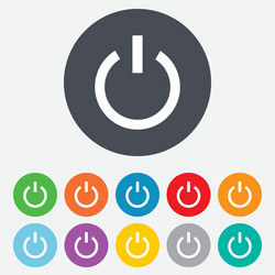 Power Switch Icon - On Symbol vector image