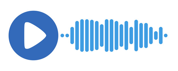 recording of audio message template ui element vector image