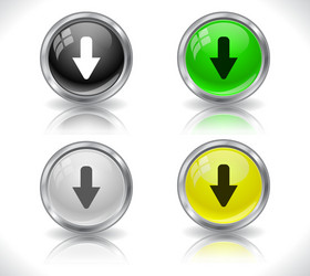 web design buttons vector image
