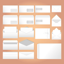 Cute envelopes with letters Royalty Free Vector Image