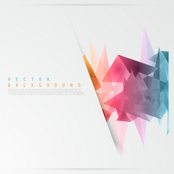 Geometric Triangle Background vector image