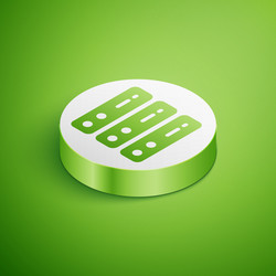 isometric server data web hosting icon isolated vector image