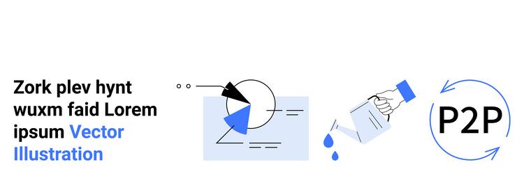 abstract data visualization recycling symbol vector image