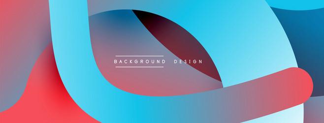 abstract overlapping lines and circles geometric vector image