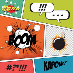 abstract pop art objects on a special background vector image