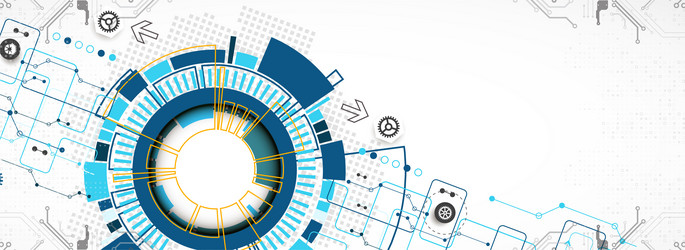 abstract technology concept high computer color vector image