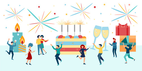 birthday celebration concept vector