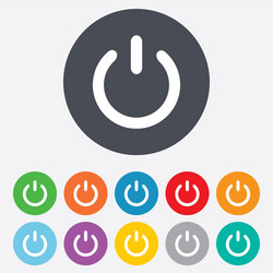 Power Switch Icon - On Symbol vector image