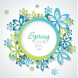 Spring or summer design with a textured abstract vector