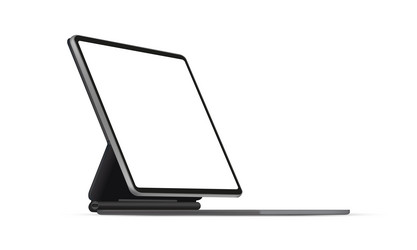tablet computer on stand case isolated vector image