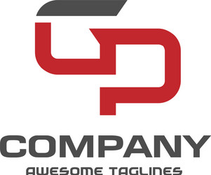 letter gp logo design template Vector Image