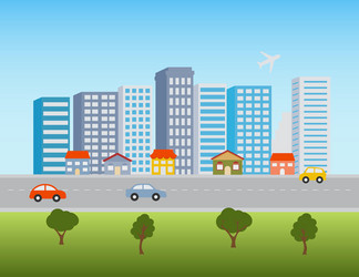 cityscape skyline Vector Image