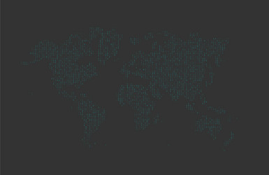 hexadecimal computer code in the form vector image