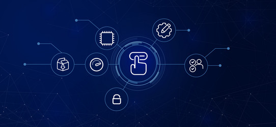 launching click to start secure access software vector image