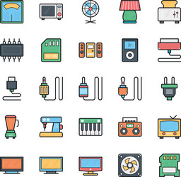 networking web user interface and internet 17 vector image