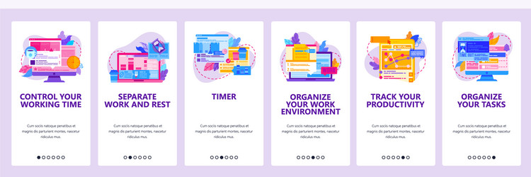 time management and work productivity task vector image