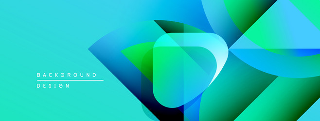abstract geometric shapes overlap creating vector image