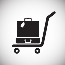 case icon on background for graphic and web design vector image