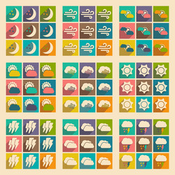 flat with shadow concept and mobile application vector image