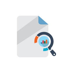 data visualization and analysis vector image