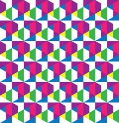 geometric grid seamless pattern design vector image