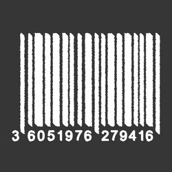bar code isolated on gray background universal vector image