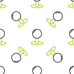 line push pin icon isolated seamless pattern vector image