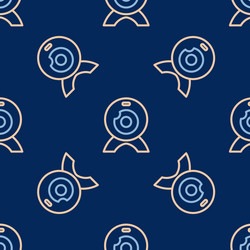 line web camera icon isolated seamless pattern vector image