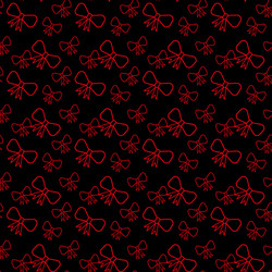 seamless pattern with bows on a white background vector image