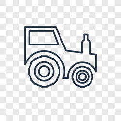 Tractor concept linear icon isolated Royalty Free Vector