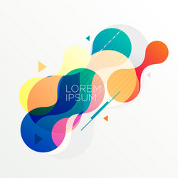 modern abstract colorful shapes background vector image