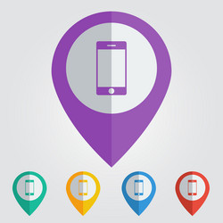phone flat vector image