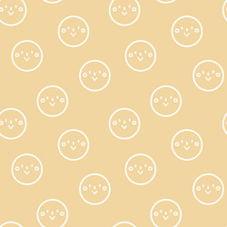 seamless minimal smile line art repeat pattern vector image