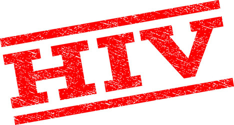 No hiv watermark stamp Royalty Free Vector Image