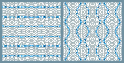 abstract color grid patterns set checkered vector image