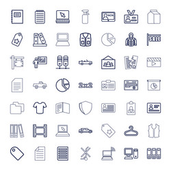 100 blank icons Royalty Free Vector Image - VectorStock