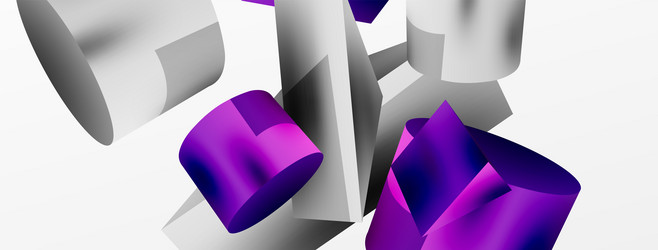 3d abstract background shapes triangle vector image