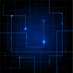 Abstract Circuit Network vector image