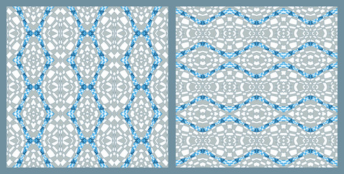 abstract color grid patterns set checkered vector image