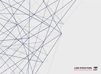 Abstract Overlapping Lines Structure vector image