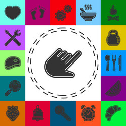 hand cursor - mouse pointer symbol isolated vector image