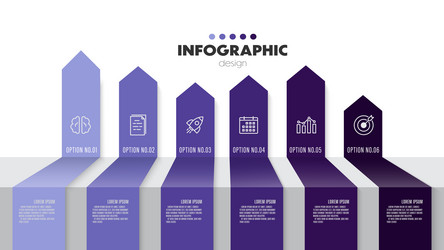 infographics template for diagrams graphs vector image