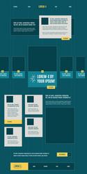 landing page template gui ux wir vector image