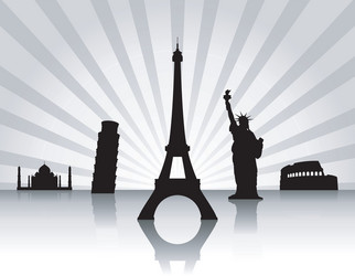 Landmarks Royalty Free Vector Image - VectorStock