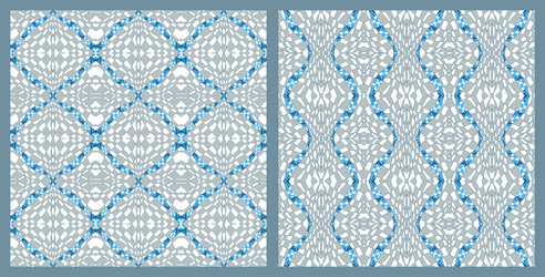 abstract color grid patterns set checkered vector image