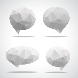 bright speech cloud and blobs vector image